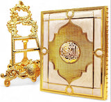 Quran Box With Stand Golden White Large 27x20cm - Al Kabayel Discount CentreQuran Box With Stand Golden White Large 27x20cmHome Décor AccentsAKDCAl Kabayel Discount Centre
