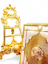 Quran Box With Stand Golden White Small 17x12cm - Al Kabayel Discount CentreQuran Box With Stand Golden White Small 17x12cmHome Décor AccentsAKDCAl Kabayel Discount Centre