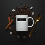 R11 Ceramic Mug 350ml | White Mug with Rhinestone Black Label Design - Al Kabayel Discount CentreR11 Ceramic Mug 350ml | White Mug with Rhinestone Black Label DesignMugsAKDCAl Kabayel Discount Centre