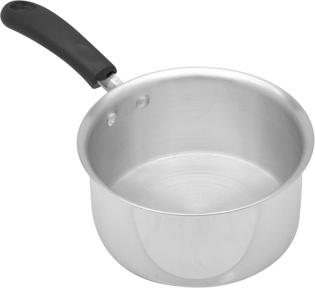Raj Aluminum Saucepan with Handle KMP00M, Tea Pan Rice Pan Sauce Pan Milk Pan Coffee Pan - 16CM - (Medium) - Al Kabayel Discount CentreRaj Aluminum Saucepan with Handle KMP00M, Tea Pan Rice Pan Sauce Pan Milk Pan Coffee Pan - 16CM - (Medium)Frying Pans & SkilletsRAJAl Kabayel Discount Centre