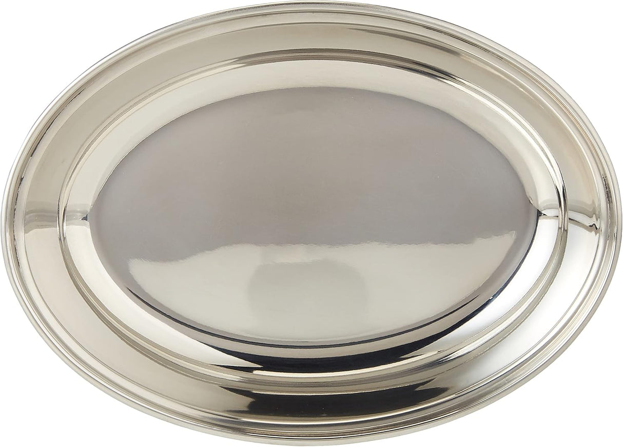 Raj Oval Stainless Steel Deep Serving Plate Silver ODP002, Soup Plate Salad Plate, Dessert Plate - 20CM - Al Kabayel Discount CentreRaj Oval Stainless Steel Deep Serving Plate Silver ODP002, Soup Plate Salad Plate, Dessert Plate - 20CMPlatesRAJAl Kabayel Discount Centre