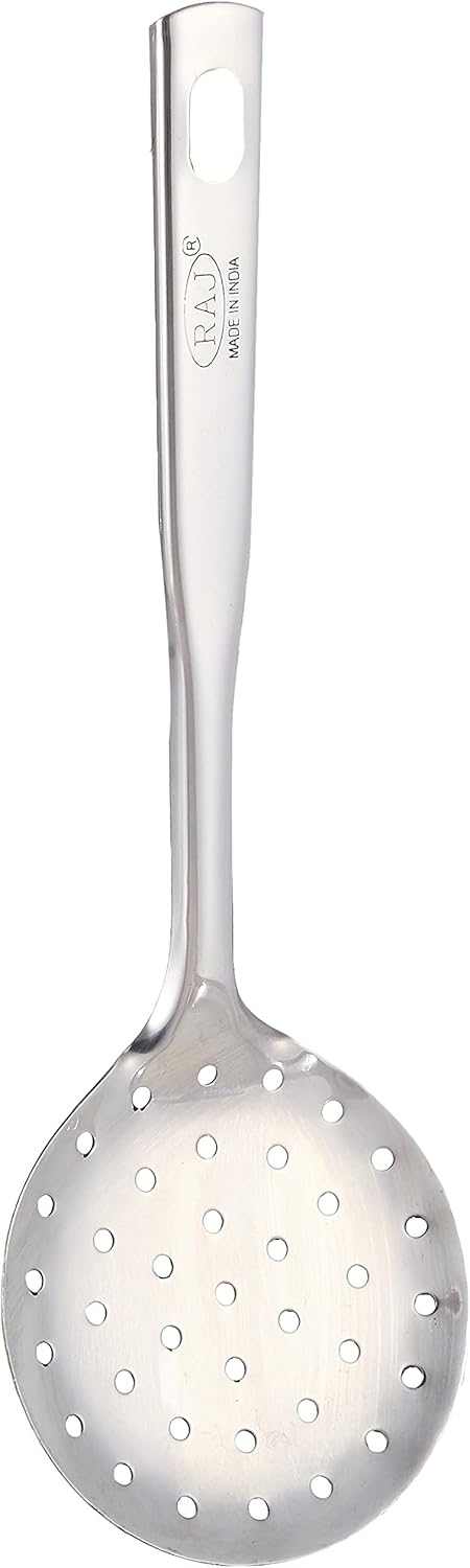 Raj Prince Stainless Steel Skimmer 29 cm VPS001 – Pasta, Noodle & Frying Strainer - Al Kabayel Discount CentreRaj Prince Stainless Steel Skimmer 29 cm VPS001 – Pasta, Noodle & Frying StrainerSkimmerRAJAl Kabayel Discount Centre