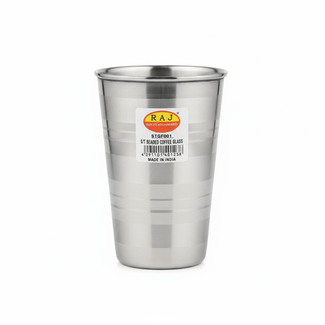 Raj Stainless Steel Beeded Unbreakable Glass, Suitable for Water, Milk, Juice, Tea - 350ml - Al Kabayel Discount CentreRaj Stainless Steel Beeded Unbreakable Glass, Suitable for Water, Milk, Juice, Tea - 350mlTumblersRAJAl Kabayel Discount Centre