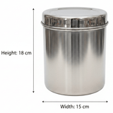 Raj Stainless Steel Dabba – 18×15 cm - Al Kabayel Discount CentreRaj Stainless Steel Dabba – 18×15 cmJars & Food SaversRAJAl Kabayel Discount Centre