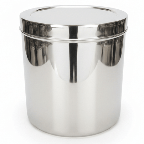 Raj Stainless Steel Dabba 35×32 cm - Al Kabayel Discount CentreRaj Stainless Steel Dabba 35×32 cmJars & Food SaversRAJAl Kabayel Discount Centre