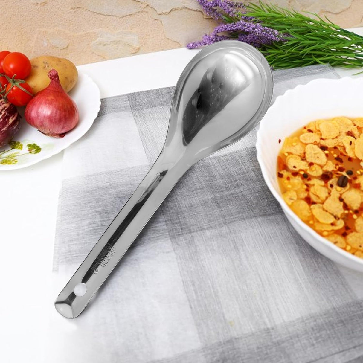 Raj Stainless Steel Float Spoon 24cm RFS001 – Rice & Curry Server - Al Kabayel Discount CentreRaj Stainless Steel Float Spoon 24cm RFS001 – Rice & Curry ServerSpoonsRAJAl Kabayel Discount Centre