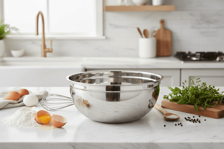 RAJ Stainless Steel German Mixing Bowl 40 cm | Baking, Marinating & Storage Bowl | SGMB40 - Al Kabayel Discount CentreRAJ Stainless Steel German Mixing Bowl 40 cm | Baking, Marinating & Storage Bowl | SGMB40BowlsRAJAl Kabayel Discount Centre