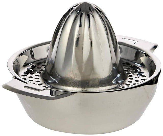Raj Stainless Steel Lemon/Orange Juicer 13.5cm*10cm - RSLJ01 - Al Kabayel Discount CentreRaj Stainless Steel Lemon/Orange Juicer 13.5cm*10cm - RSLJ01Kitchen Utensils & GadgetsRAJAl Kabayel Discount Centre