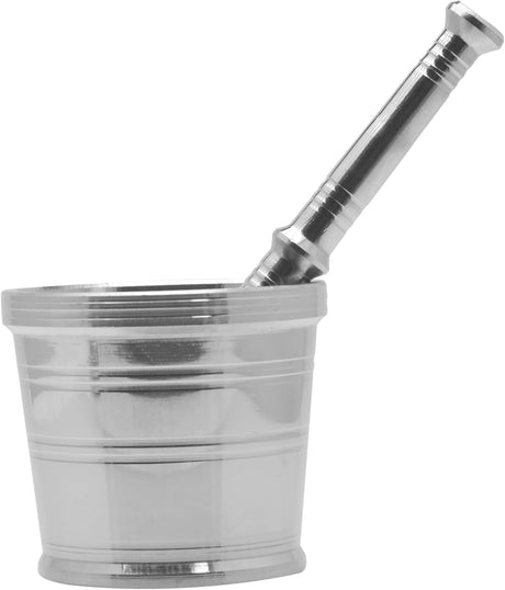 Raj Stainless Steel Mortar SM0003, Garlic Crusher , Manual Spices Grinder Chutney Maker Ideal for Ginger Garlic Herbs Grinder - 7.5CM(Medium) - Al Kabayel Discount CentreRaj Stainless Steel Mortar SM0003, Garlic Crusher , Manual Spices Grinder Chutney Maker Ideal for Ginger Garlic Herbs Grinder - 7.5CM(Medium)Kitchen Utensils & GadgetsRAJAl Kabayel Discount Centre
