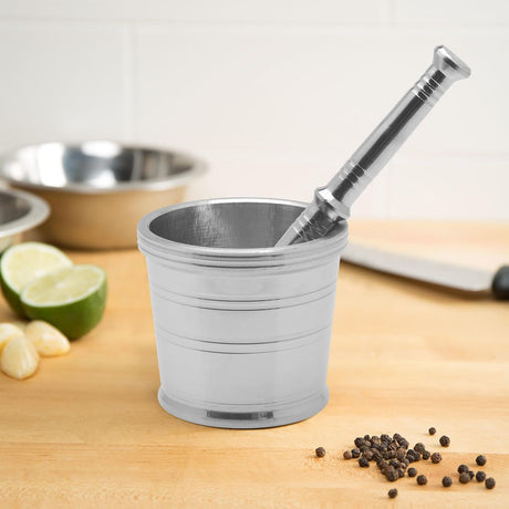 Raj Stainless Steel Mortar SM0003, Garlic Crusher , Manual Spices Grinder Chutney Maker Ideal for Ginger Garlic Herbs Grinder - 7.5CM(Medium) - Al Kabayel Discount CentreRaj Stainless Steel Mortar SM0003, Garlic Crusher , Manual Spices Grinder Chutney Maker Ideal for Ginger Garlic Herbs Grinder - 7.5CM(Medium)Kitchen Utensils & GadgetsRAJAl Kabayel Discount Centre