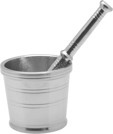 Raj Stainless Steel Mortar SM0003, Garlic Crusher , Manual Spices Grinder Chutney Maker Ideal for Ginger Garlic Herbs Grinder - 7.5CM(Medium) - Al Kabayel Discount CentreRaj Stainless Steel Mortar SM0003, Garlic Crusher , Manual Spices Grinder Chutney Maker Ideal for Ginger Garlic Herbs Grinder - 7.5CM(Medium)Kitchen Utensils & GadgetsRAJAl Kabayel Discount Centre