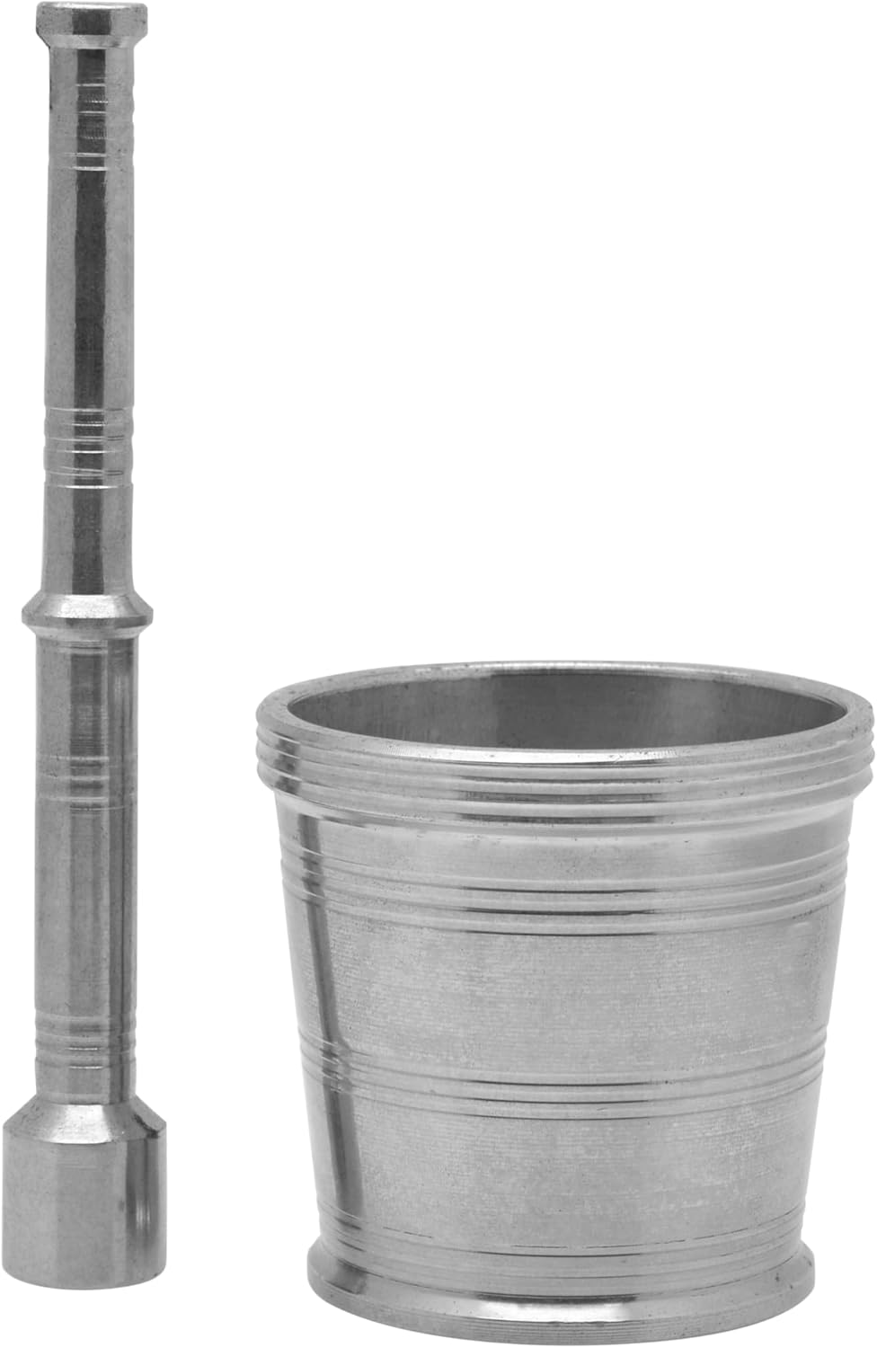 Raj Stainless Steel Mortar SM0004, Garlic Crusher , Manual Spices Grinder Chutney Maker Ideal for Ginger Garlic, Herbs Grinder - 8.5CM(Large) - Al Kabayel Discount CentreRaj Stainless Steel Mortar SM0004, Garlic Crusher , Manual Spices Grinder Chutney Maker Ideal for Ginger Garlic, Herbs Grinder - 8.5CM(Large)Kitchen Utensils & GadgetsRAJAl Kabayel Discount Centre