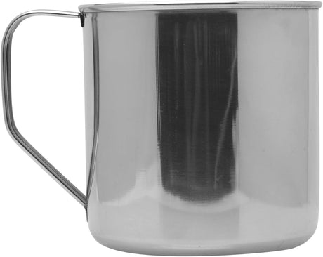 Raj Stainless Steel Mug With Handle, NM0013, Serving Mug Water Mug , Tea & Coffee Serveware - 13.5CM - Al Kabayel Discount CentreRaj Stainless Steel Mug With Handle, NM0013, Serving Mug Water Mug , Tea & Coffee Serveware - 13.5CMMugsRAJAl Kabayel Discount Centre