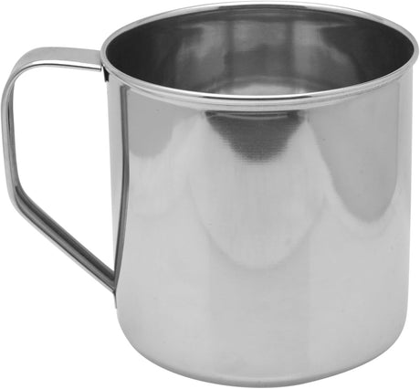 Raj Stainless Steel Mug With Handle, NM0013, Serving Mug Water Mug , Tea & Coffee Serveware - 13.5CM - Al Kabayel Discount CentreRaj Stainless Steel Mug With Handle, NM0013, Serving Mug Water Mug , Tea & Coffee Serveware - 13.5CMMugsRAJAl Kabayel Discount Centre