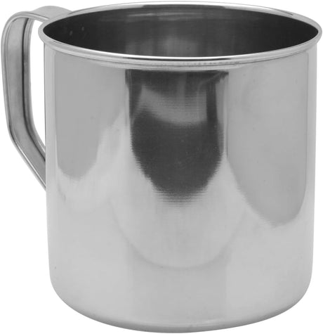 Raj Stainless Steel Mug With Handle, NM0013, Serving Mug Water Mug , Tea & Coffee Serveware - 13.5CM - Al Kabayel Discount CentreRaj Stainless Steel Mug With Handle, NM0013, Serving Mug Water Mug , Tea & Coffee Serveware - 13.5CMMugsRAJAl Kabayel Discount Centre