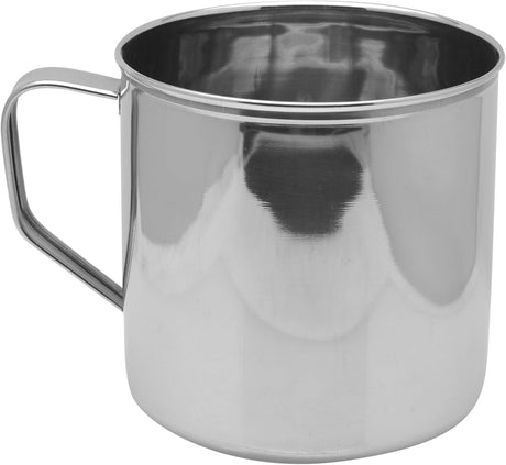 Raj Stainless Steel Mug With Handle NM0014, Serving Mug Water Mug Tea & Coffee Serveware - 14CM - Al Kabayel Discount CentreRaj Stainless Steel Mug With Handle NM0014, Serving Mug Water Mug Tea & Coffee Serveware - 14CMMugsRAJAl Kabayel Discount Centre
