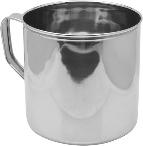 Raj Stainless Steel Mug With Handle NM0014, Serving Mug Water Mug Tea & Coffee Serveware - 14CM - Al Kabayel Discount CentreRaj Stainless Steel Mug With Handle NM0014, Serving Mug Water Mug Tea & Coffee Serveware - 14CMMugsRAJAl Kabayel Discount Centre