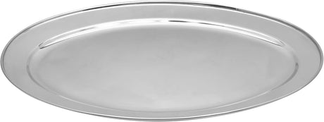 Raj Stainless Steel Oval Serving Tray OT0060, Rice Plate Salad Plate Side Plate Platter Serving Plate - 60CM - Al Kabayel Discount CentreRaj Stainless Steel Oval Serving Tray OT0060, Rice Plate Salad Plate Side Plate Platter Serving Plate - 60CMServing TraysRAJAl Kabayel Discount Centre