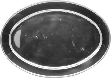 Raj Stainless Steel Oval Serving Tray OT0060, Rice Plate Salad Plate Side Plate Platter Serving Plate - 60CM - Al Kabayel Discount CentreRaj Stainless Steel Oval Serving Tray OT0060, Rice Plate Salad Plate Side Plate Platter Serving Plate - 60CMServing TraysRAJAl Kabayel Discount Centre