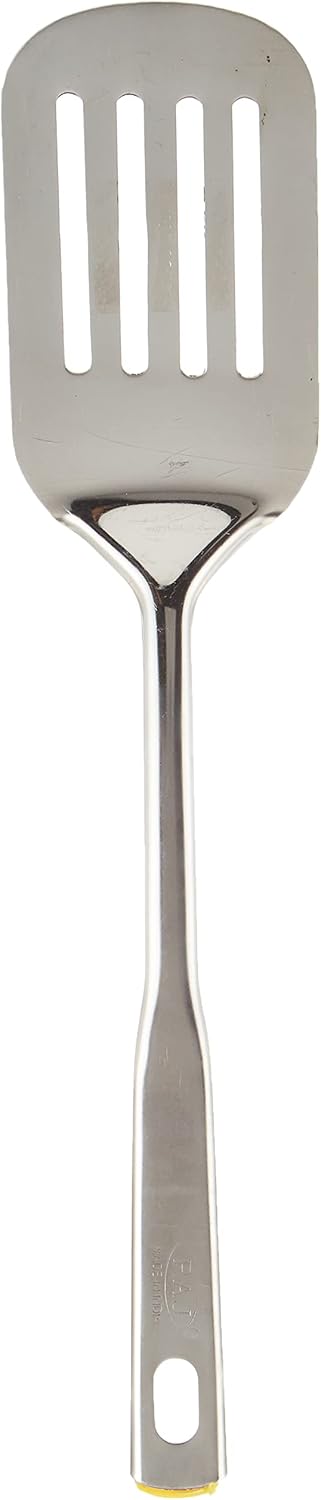Raj Stainless Steel Queen Slotted Turner 36 cm VQST01 – Pancake & Omelette Flipper - Al Kabayel Discount CentreRaj Stainless Steel Queen Slotted Turner 36 cm VQST01 – Pancake & Omelette FlipperTurner SpatulaRAJAl Kabayel Discount Centre