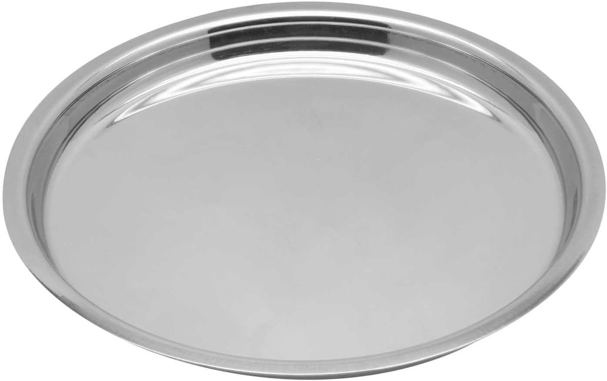 Raj Stainless Steel Round Dinner Plate Silver TP0012 Serveware Rice Plate - 28CM - Al Kabayel Discount CentreRaj Stainless Steel Round Dinner Plate Silver TP0012 Serveware Rice Plate - 28CMPlatesRAJAl Kabayel Discount Centre