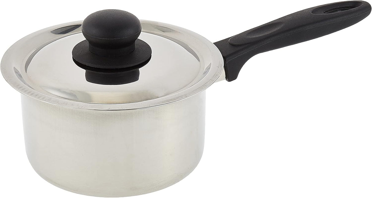 Raj Stainless Steel Saucepan with Lid, Silver GSSSP2, Tea Pan , Rice Pan , Sauce Pan , Milk Pan , Coffee Pan - 17.5CM - (Medium) - Al Kabayel Discount CentreRaj Stainless Steel Saucepan with Lid, Silver GSSSP2, Tea Pan , Rice Pan , Sauce Pan , Milk Pan , Coffee Pan - 17.5CM - (Medium)Frying Pans & SkilletsRAJAl Kabayel Discount Centre