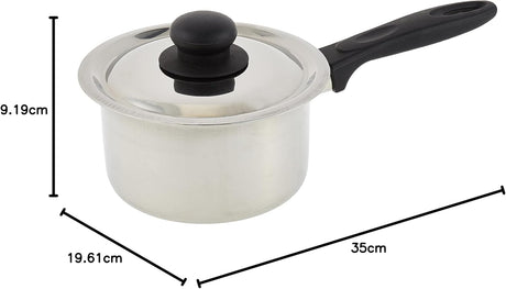 Raj Stainless Steel Saucepan with Lid, Silver GSSSP2, Tea Pan , Rice Pan , Sauce Pan , Milk Pan , Coffee Pan - 17.5CM - (Medium) - Al Kabayel Discount CentreRaj Stainless Steel Saucepan with Lid, Silver GSSSP2, Tea Pan , Rice Pan , Sauce Pan , Milk Pan , Coffee Pan - 17.5CM - (Medium)Frying Pans & SkilletsRAJAl Kabayel Discount Centre