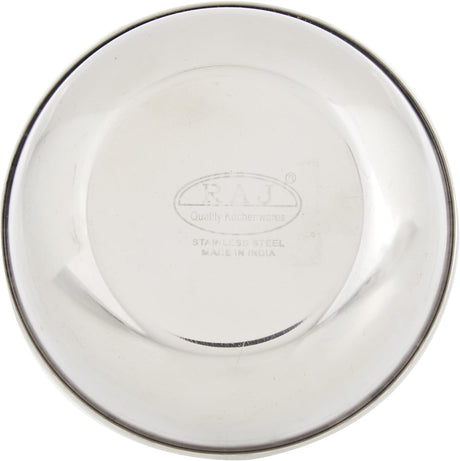 Raj Stainless Steel Serving Round Bowl MV05.5Curry Bowl Salad Bowl Side Bowl Dessert Bowl - 10CM - Al Kabayel Discount CentreRaj Stainless Steel Serving Round Bowl MV05.5Curry Bowl Salad Bowl Side Bowl Dessert Bowl - 10CMBowlsRAJAl Kabayel Discount Centre