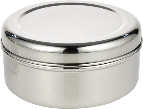 Raj Stainless Steel Storage Box 1PDD009 Nuts Bowl Food Container Serving Bowl Lunch Box - 14.5CM - Al Kabayel Discount CentreRaj Stainless Steel Storage Box 1PDD009 Nuts Bowl Food Container Serving Bowl Lunch Box - 14.5CMFood ContainersRAJAl Kabayel Discount Centre