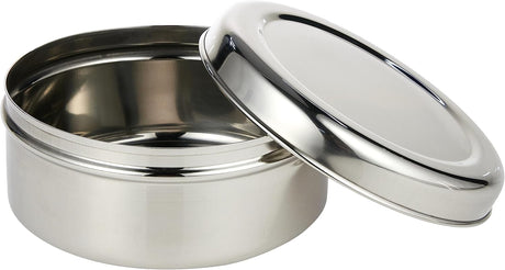 Raj Stainless Steel Storage Box 1PDD009 Nuts Bowl Food Container Serving Bowl Lunch Box - 14.5CM - Al Kabayel Discount CentreRaj Stainless Steel Storage Box 1PDD009 Nuts Bowl Food Container Serving Bowl Lunch Box - 14.5CMFood ContainersRAJAl Kabayel Discount Centre