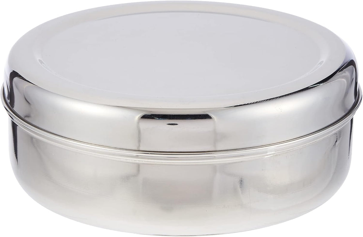 Raj Stainless Steel Storage Box PD0012 Nuts Bowl Food Container Serving Bowl Lunch Box - 20.5CM - Al Kabayel Discount CentreRaj Stainless Steel Storage Box PD0012 Nuts Bowl Food Container Serving Bowl Lunch Box - 20.5CMFood ContainersRAJAl Kabayel Discount Centre