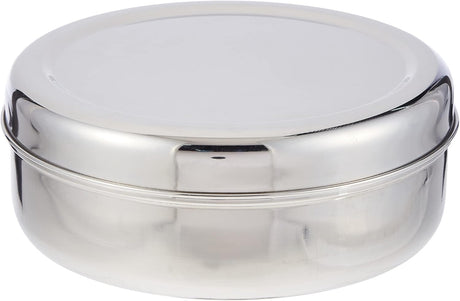 Raj Stainless Steel Storage Box PD0012 Nuts Bowl Food Container Serving Bowl Lunch Box - 20.5CM - Al Kabayel Discount CentreRaj Stainless Steel Storage Box PD0012 Nuts Bowl Food Container Serving Bowl Lunch Box - 20.5CMFood ContainersRAJAl Kabayel Discount Centre