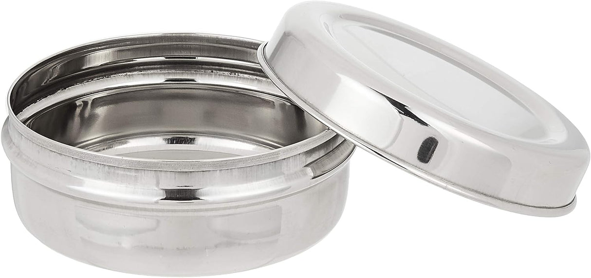 Raj Stainless Steel Storage Box PDD006, Nuts Bowl Food Container Serving Bowl Lunch Box - 9CM - Al Kabayel Discount CentreRaj Stainless Steel Storage Box PDD006, Nuts Bowl Food Container Serving Bowl Lunch Box - 9CMFood ContainersRAJAl Kabayel Discount Centre