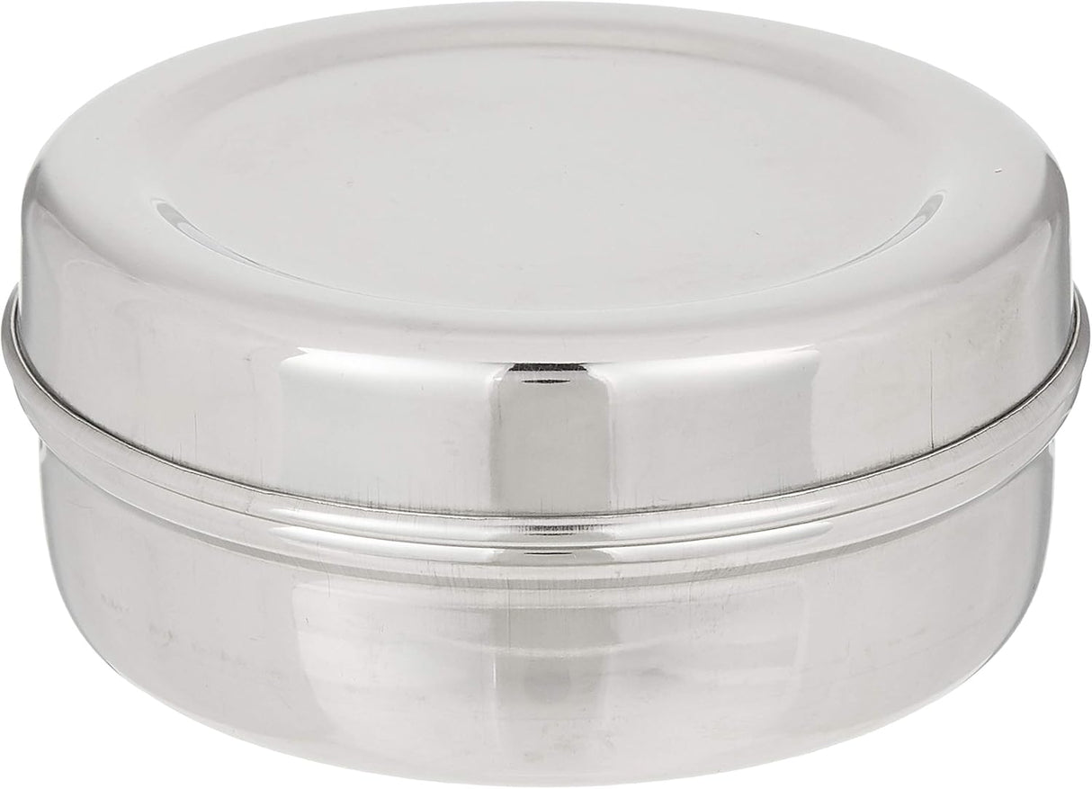 Raj Stainless Steel Storage Box PDD006, Nuts Bowl Food Container Serving Bowl Lunch Box - 9CM - Al Kabayel Discount CentreRaj Stainless Steel Storage Box PDD006, Nuts Bowl Food Container Serving Bowl Lunch Box - 9CMFood ContainersRAJAl Kabayel Discount Centre