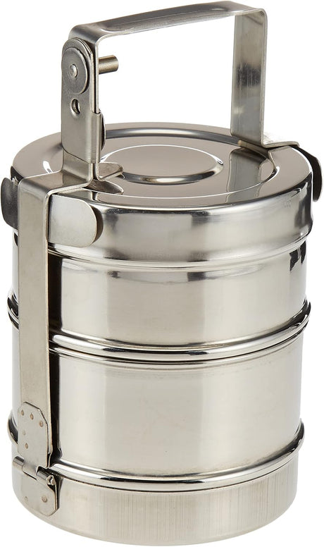 Raj Stainless Steel Tiffin 12.5CM Width 2 Tier ,BT0002, Containers Lunch Box Tiffin 2 Layer - Al Kabayel Discount CentreRaj Stainless Steel Tiffin 12.5CM Width 2 Tier ,BT0002, Containers Lunch Box Tiffin 2 LayerFood ContainersRAJAl Kabayel Discount Centre