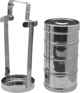 Raj Stainless Steel Tiffin Width 4 Tier BT0004 Containers Lunch Box Tiffin 4 Layer - 32CM - Al Kabayel Discount CentreRaj Stainless Steel Tiffin Width 4 Tier BT0004 Containers Lunch Box Tiffin 4 Layer - 32CMFood ContainersRAJAl Kabayel Discount Centre