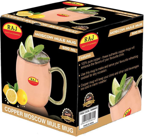 Raj Steel Copper Plated Moscow Mule Mug SMMM01 Cocktail Mug Barware Juice Mug - 500ML - Al Kabayel Discount CentreRaj Steel Copper Plated Moscow Mule Mug SMMM01 Cocktail Mug Barware Juice Mug - 500MLMugsRAJAl Kabayel Discount Centre