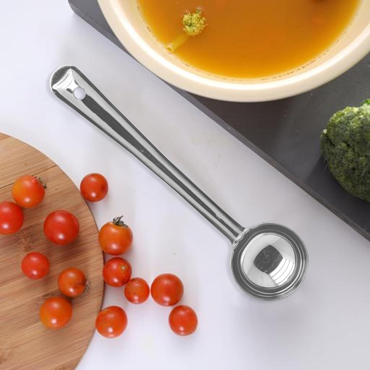 Raj Steel Flare Ladle 28cm FL0003 – Soup, Curry & Milk Serving Ladle - Al Kabayel Discount CentreRaj Steel Flare Ladle 28cm FL0003 – Soup, Curry & Milk Serving LadleLadle SpoonRAJAl Kabayel Discount Centre