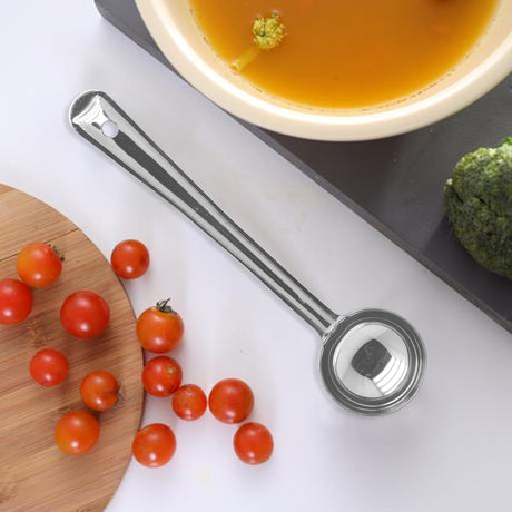 Raj Steel Flare Ladle 28cm FL0003 – Soup, Curry & Milk Serving Ladle - Al Kabayel Discount CentreRaj Steel Flare Ladle 28cm FL0003 – Soup, Curry & Milk Serving LadleLadle SpoonRAJAl Kabayel Discount Centre
