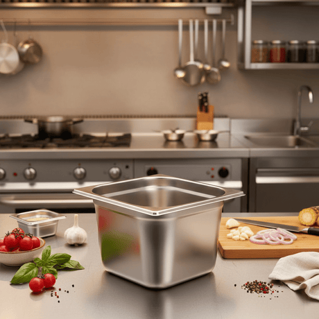 Raj Steel GN Pan | Silver | 1/2 200mm | CS0272 - Al Kabayel Discount CentreRaj Steel GN Pan | Silver | 1/2 200mm | CS0272Food ContainersRAJAl Kabayel Discount Centre