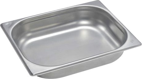 Raj Steel GN Pan, Silver CS5712 - Gastronorm Pan Catering Pan Food Warmer Pan Food Storage Container - 32.5cmX26.5cmX6.5cm - Al Kabayel Discount CentreRaj Steel GN Pan, Silver CS5712 - Gastronorm Pan Catering Pan Food Warmer Pan Food Storage Container - 32.5cmX26.5cmX6.5cmCookwareRAJAl Kabayel Discount Centre