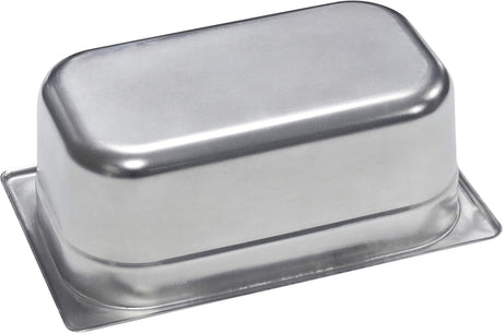 Raj Steel GN Pan Silver Gastronorm Pan Catering Pan Food Warmer Pan Food Storage Container - 26.5cmX16.2cmX10cm - Al Kabayel Discount CentreRaj Steel GN Pan Silver Gastronorm Pan Catering Pan Food Warmer Pan Food Storage Container - 26.5cmX16.2cmX10cmCookwareRAJAl Kabayel Discount Centre