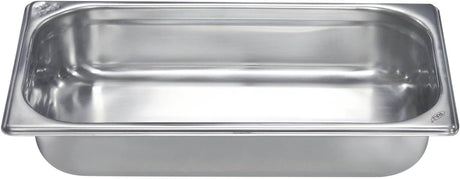 Raj Steel GN Silver Gastronorm Pan 1/3 – 325 x 176 x 65 mm | Stainless Steel Catering & Food Storage Container - Al Kabayel Discount CentreRaj Steel GN Silver Gastronorm Pan 1/3 – 325 x 176 x 65 mm | Stainless Steel Catering & Food Storage ContainerFood ContainersRAJAl Kabayel Discount Centre