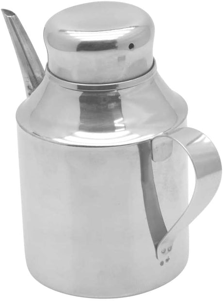 Raj Steel Oil Can Silver SOCC01 Oil Pot Ghee Pot Vinegar Pot - 325ML - Al Kabayel Discount CentreRaj Steel Oil Can Silver SOCC01 Oil Pot Ghee Pot Vinegar Pot - 325MLKitchen Utensils & GadgetsRAJAl Kabayel Discount Centre