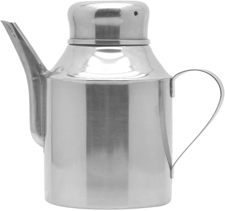 Raj Steel Oil Can Silver SOCC01 Oil Pot Ghee Pot Vinegar Pot - 325ML - Al Kabayel Discount CentreRaj Steel Oil Can Silver SOCC01 Oil Pot Ghee Pot Vinegar Pot - 325MLKitchen Utensils & GadgetsRAJAl Kabayel Discount Centre