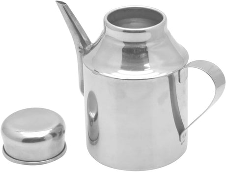 Raj Steel Oil Can Silver SOCC01 Oil Pot Ghee Pot Vinegar Pot - 325ML - Al Kabayel Discount CentreRaj Steel Oil Can Silver SOCC01 Oil Pot Ghee Pot Vinegar Pot - 325MLKitchen Utensils & GadgetsRAJAl Kabayel Discount Centre