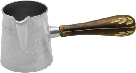 Raj Steel Turkish Coffee Warmer BTCNP3 Arabic Morroccon Greek Pot Warmer for Butter Chocolate and Milk, Stovetop Tea Pot - 200ML - Al Kabayel Discount CentreRaj Steel Turkish Coffee Warmer BTCNP3 Arabic Morroccon Greek Pot Warmer for Butter Chocolate and Milk, Stovetop Tea Pot - 200MLTea/Coffee PotsRAJAl Kabayel Discount Centre
