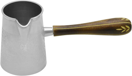 Raj Steel Turkish Coffee Warmer BTCNP4 Arabic Morroccon Greek Pot Warmer for Butter Chocolate and Milk, Stovetop Tea Pot - 300ML - Al Kabayel Discount CentreRaj Steel Turkish Coffee Warmer BTCNP4 Arabic Morroccon Greek Pot Warmer for Butter Chocolate and Milk, Stovetop Tea Pot - 300MLTea/Coffee PotsRAJAl Kabayel Discount Centre