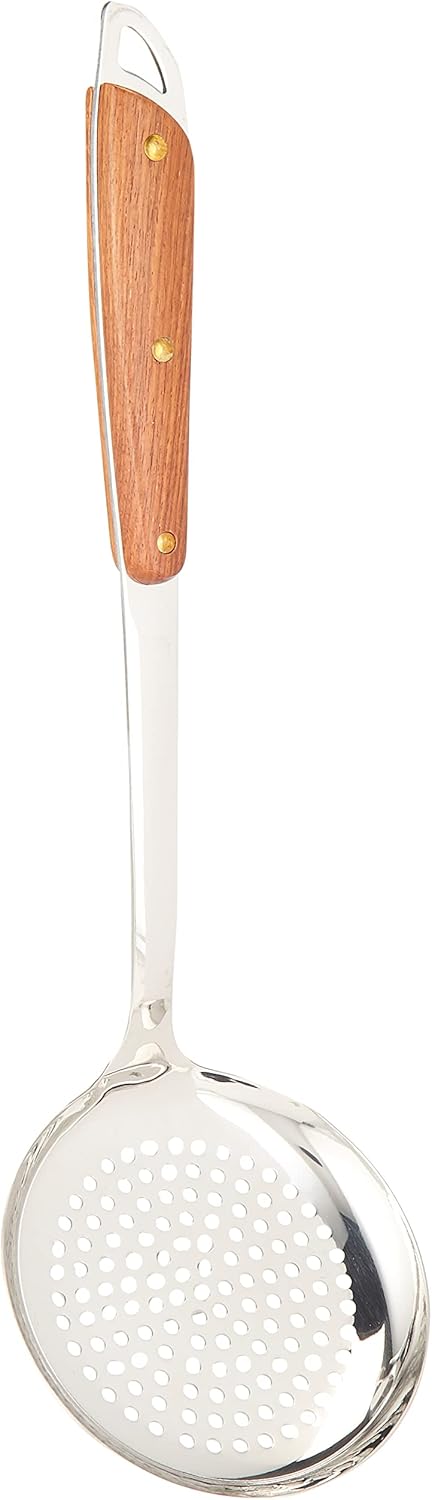 Raj Wooden Handle Skimmer 40 cm RW0003 – Deep Fry & Pasta Strainer Spoon - Al Kabayel Discount CentreRaj Wooden Handle Skimmer 40 cm RW0003 – Deep Fry & Pasta Strainer SpoonSkimmerRAJAl Kabayel Discount Centre