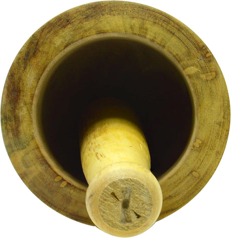 Raj Wooden Mortar And Pestle Set Wooden WMO003, Garlic Crusher , Manual Spices Grinder Chutney Maker Ideal for Ginger Garlic, Herbs Grinder - 12CM - Al Kabayel Discount CentreRaj Wooden Mortar And Pestle Set Wooden WMO003, Garlic Crusher , Manual Spices Grinder Chutney Maker Ideal for Ginger Garlic, Herbs Grinder - 12CMKitchen Utensils & GadgetsRAJAl Kabayel Discount Centre